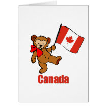 zaz bear canada greeting card