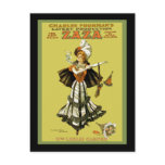 ZAZA Burlesque Theatre Poster postcards