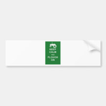 zazzle keep calm plough.jpg bumper sticker