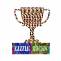 Zazzle Rocks Champion Trophy photo sculptures