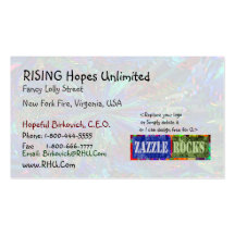 ZAZZLE ROCKS -Sparkling Star by Naveen Business Card