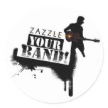 Zazzle Your Band stickers