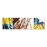 ZAZZLELIST Dreams with golden strands bumper stickers