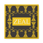 Zeal - One Word Quote For Motivation magnets