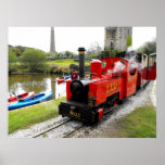 Zebedee steam engine at Lappa Valley Posters