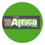 Zebra Africa stickers