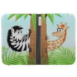 Zebra and Giraffe case Kindle 3G Covers