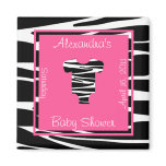 Zebra and Pink Clothes Baby Shower Favour