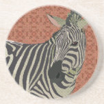 Zebra Art Pink Coaster coasters