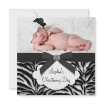 Zebra Baby Girl Photo Christening