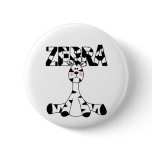 Zebra Baby Tshirts and Gifts Pin