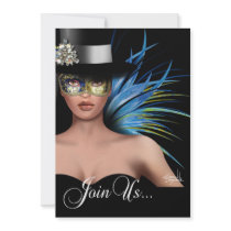 Zebra Bird of Paradise Masquerade Party