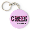 Zebra Cheerleader KeyChain