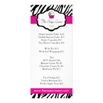 Zebra Cupcake Bakery Price List