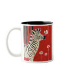 Zebra, Daisies & Butterfly Mug