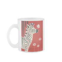 Zebra, Daisies & Butterfly Mug