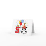 Zebra Face  5th Birthday Invitations cards