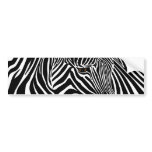 Zebra Face bumper stickers