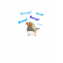 Zebra Finch: Beep! Beep! t-shirts