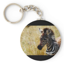 Zebra Foal wildlife keychains & key ring holders
