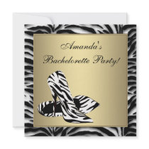 Zebra High Heels Bachelorette Party