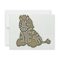 Zebra Personalized Invites