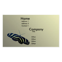 Zebra Longtail Business Card Templates