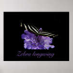 Zebra longwing print