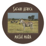 Zebra migration wildlife safari stickers