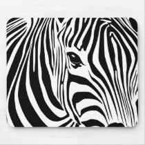 Zebra Mousepad (Black)