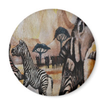 Zebra Mural Magnets