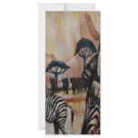 Zebra Mural rack cards