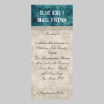 Zebra Ornate Blue & Ivory Wedding Invitation invitations