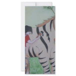 Zebra painting rack cards