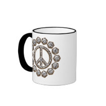 ZEBRA PEACE SIGN MUG