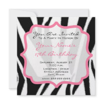 Zebra & Pink Birthday Party