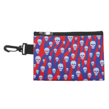 Zebra Pop Skulls Accessories Bag