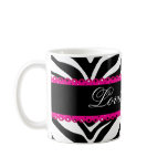 Zebra Print and Lace Mug