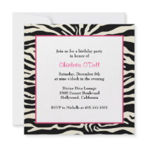 zebra print birthday party