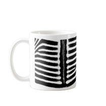 Zebra print (black) mugs