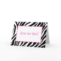 Zebra Print Card