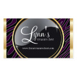 Zebra Print Designer Business Card Template business cards