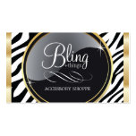 Zebra Print Designer Business Card Template
