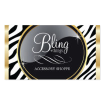 Zebra Print Designer Business Card Template