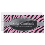 ZEBRA PRINT GIFT CERTIFICATE