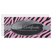 ZEBRA PRINT GIFT CERTIFICATE