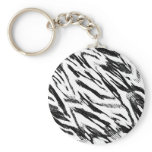 Zebra Print Inspired Keychain