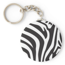 Zebra Print Keychain
