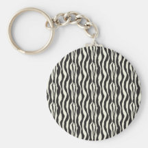 Zebra Print Keychain