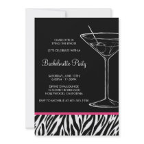 zebra print martini bachelorette